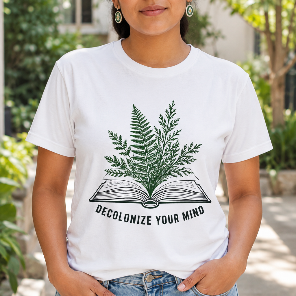 Decolonize Your Mind Knowledge Nature Native American-Inspired 2D T-Shirt TSm055
