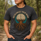 Decolonize Your Mind Roots Native American-Inspired 2D T-Shirt TSm052