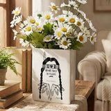 Do not Trust the pilgrims Thanksgiving Native American Ceramic Book-Shaped Vase