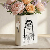 Do not Trust the pilgrims Thanksgiving Native American Ceramic Book-Shaped Vase