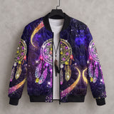 Dreamcatcher Galaxy Native American-Inspired Quilted Jacket GB-NAT00546