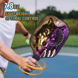 Dreamcatcher Purple Wolf GB-NAT0005 Pickleball Racket