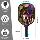 Dreamcatcher Purple Wolf GB-NAT0005 Pickleball Racket