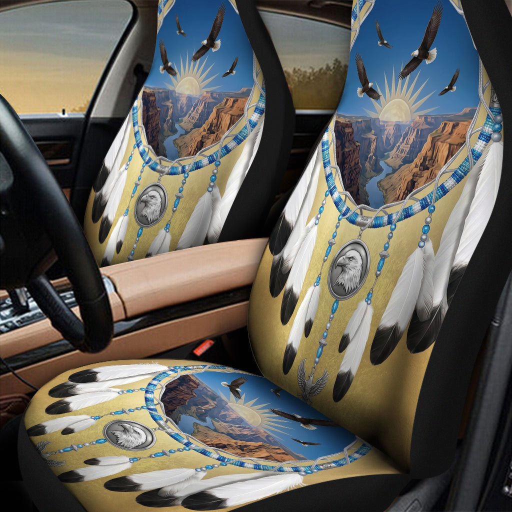 Eagle Dreamcatcher Native American Car Seat Covers DS260506M08
