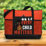 Every child matters 10 Native American Tote Bag With Mesh Pockets