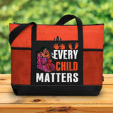 Every child matters 4 Native American Tote Bag With Mesh Pockets