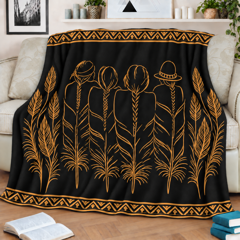 Feather Chiefs Native American-Inspired Blanket BLm002