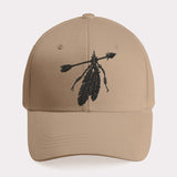 Arrow Feathers Native American Embroidered Cap