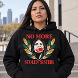 Feather Halo Portrait Native American-Inspired 2D Hoodie HDm020