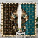 Feather Native American Living Room Curtain DS260713M07