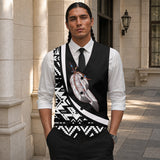 Feather Native American Suit Vest Jacket Print Front & Back BJ000152