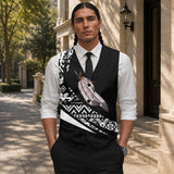 Feather Native American Suit Vest Jacket Print Front & Back COMB2071