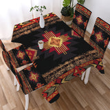 GB-HS00014v2 Native American 5pcs Dining Table Set - Tablecloth