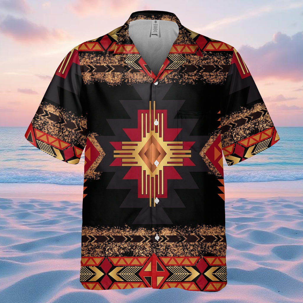 GB-HS00014v2 Native American Hawaiian Shirt 3D