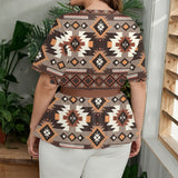 GB-HW000271 Dreamcatcher Native American Women Wrap Blouse