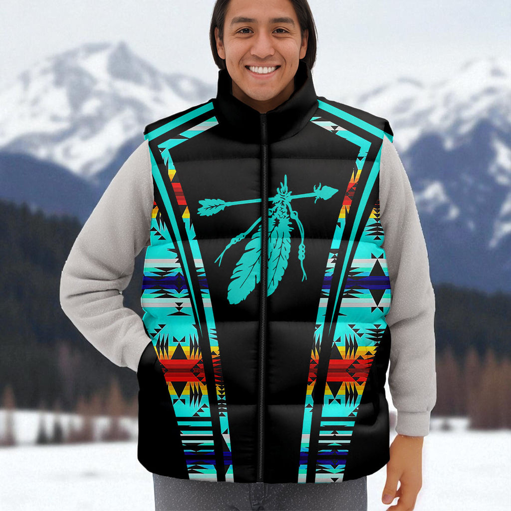 GB-HW000307 Native American Unisex Down Puffer Vest