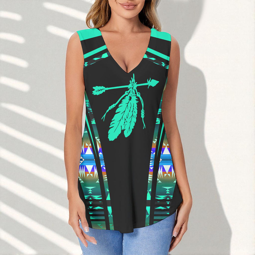 GB-HW000331 Native American Women Sports Vest
