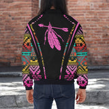 GB-HW000343 Native American Bomber Jacket With Sleeve Pocket