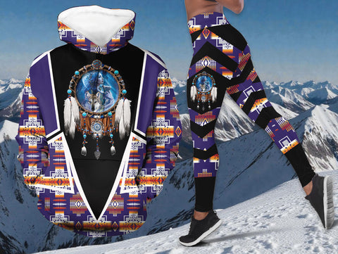 GB-HW000623v3 Dreamcatcher Native American Hoodie Leggings Set
