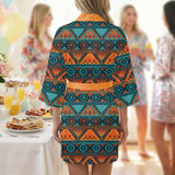 GB-HW000650 Native American Women Satin Wedding Robe