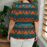 GB-HW000650 Native American Women Wrap Blouse