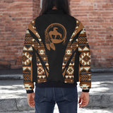 GB-HW000665 Native American Bomber Jacket With Sleeve Pocket