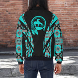 GB-HW000672 Native American Bomber Jacket With Sleeve Pocket