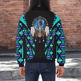 GB-HW000678v2 Dreamcatcher Native American Bomber Jacket With Sleeve Pocket