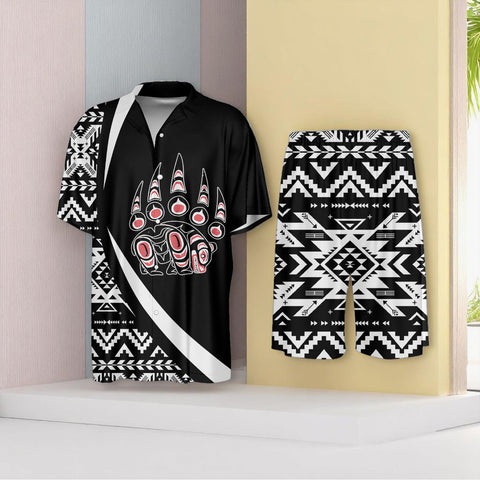 GB-HW000769 Native American Men Imitation Silk Shirt Suit
