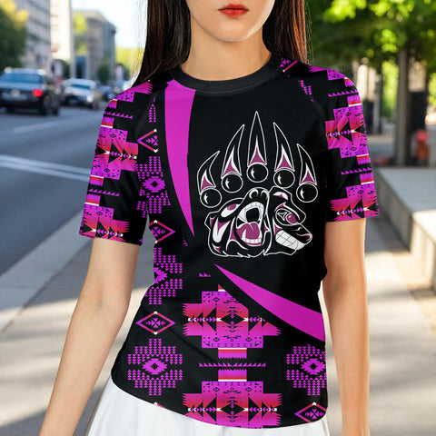 GB-HW000788 Native American Women Short-sleeve Rash Guard