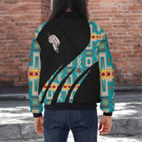 GB-HW000813 Native American Bomber Jacket With Sleeve Pocket