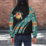 GB-HW000813v2 Turtle Native American Bomber Jacket With Sleeve Pocket