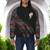 GB-HW000828 Native American Bomber Jacket With Sleeve Pocket