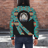 GB-HW000842 Native American Bomber Jacket With Sleeve Pocket