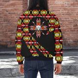 GB-HW000849v2 Bison Native American Bomber Jacket With Sleeve Pocket