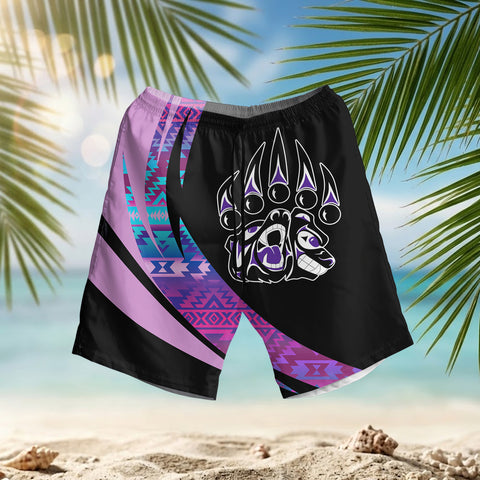 GB-HW000860 Bear Claw Native American Hawaiian Shorts