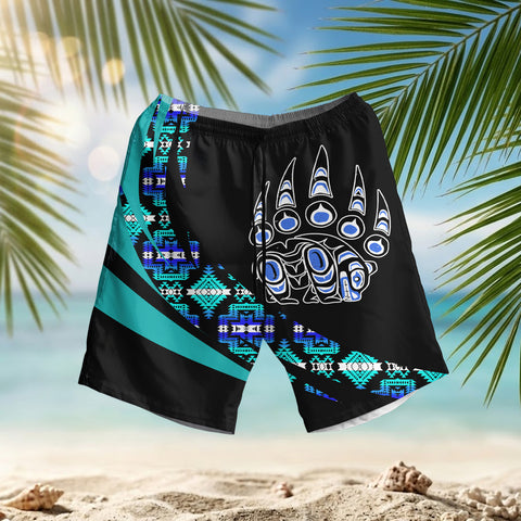 GB-HW000864 Bear Claw Native American Hawaiian Shorts