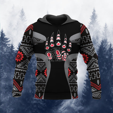 GB-HW000885 Bear Native American Pride 3D Hoodie