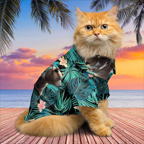 GB-HW001018 Bear Native American Pet Hawaiian Shirt