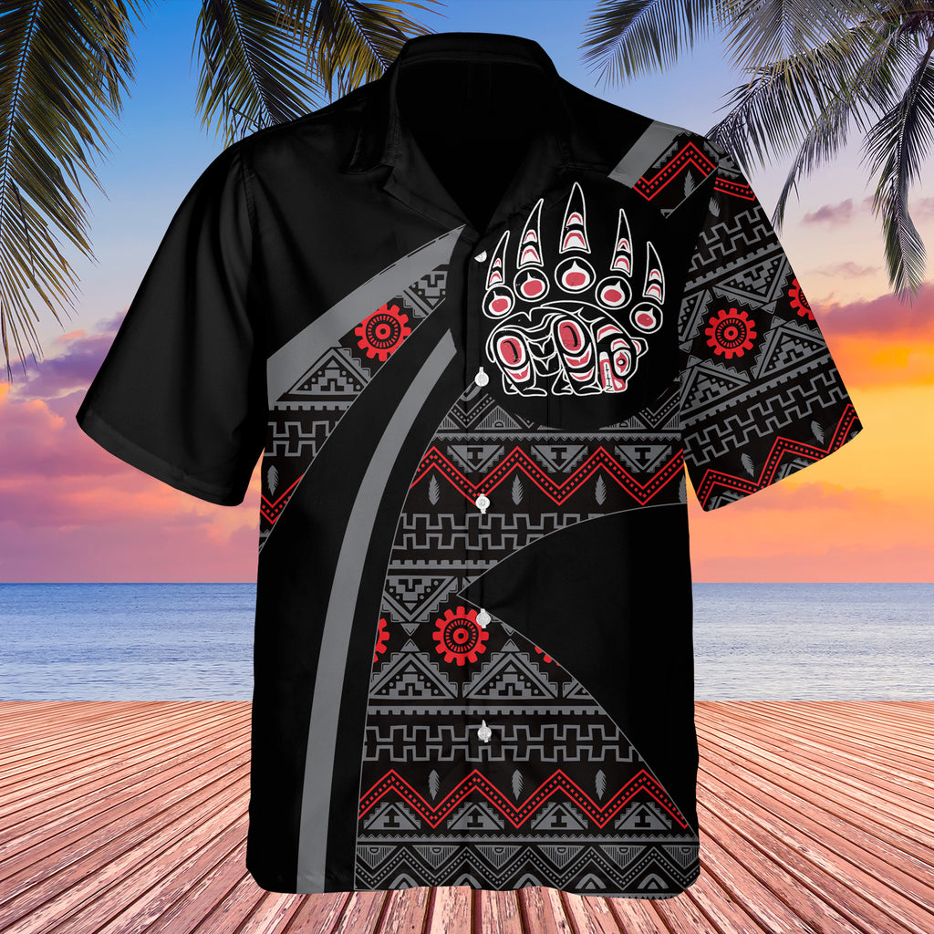 GB-HW0011166 Tribe Design Native American Hawaiian Shirt 3D