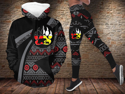 GB-HW0011170 Mama Bear Native American Hoodie Leggings Set