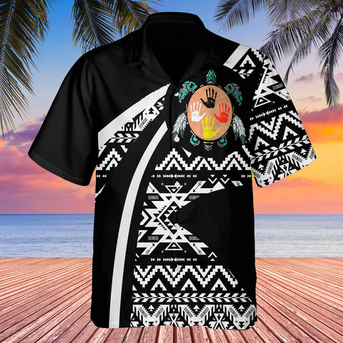 GB-HW0011172 Tribe Design Native American Hawaiian Shirt 3D