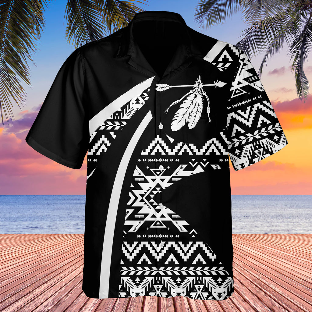 GB-HW0011173 Tribe Design Native American Hawaiian Shirt 3D