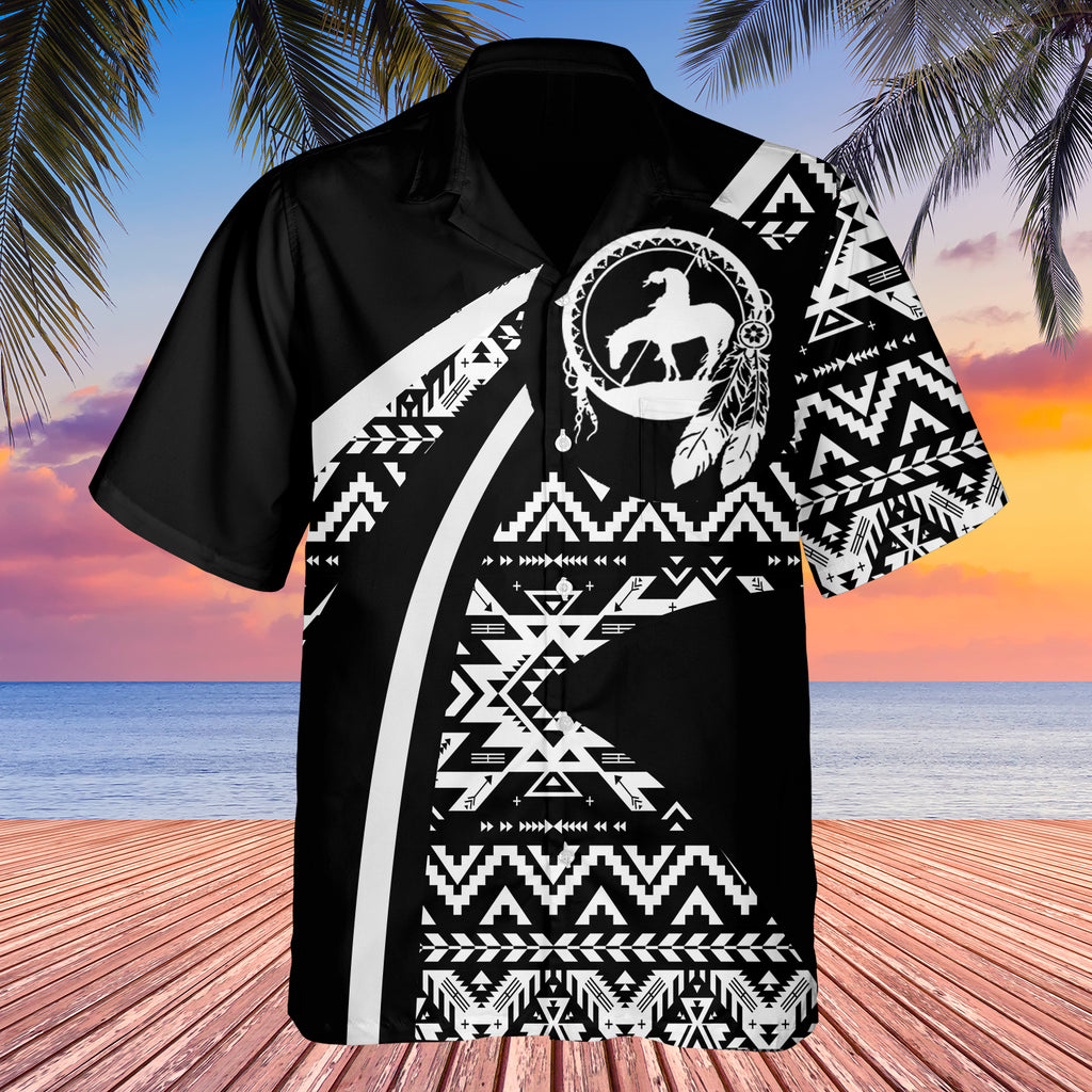 GB-HW0011174 Tribe Design Native American Hawaiian Shirt 3D