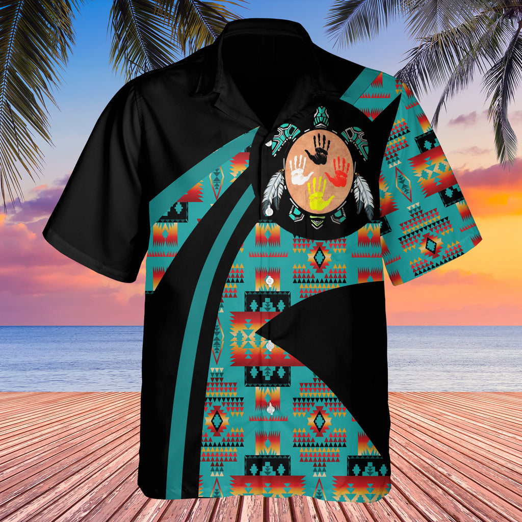 GB-HW0011179 Tribe Design Native American Hawaiian Shirt 3D