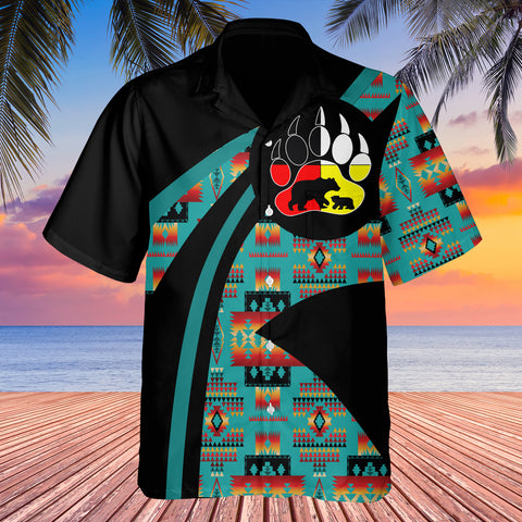 GB-HW0011180 Tribe Design Native American Hawaiian Shirt 3D