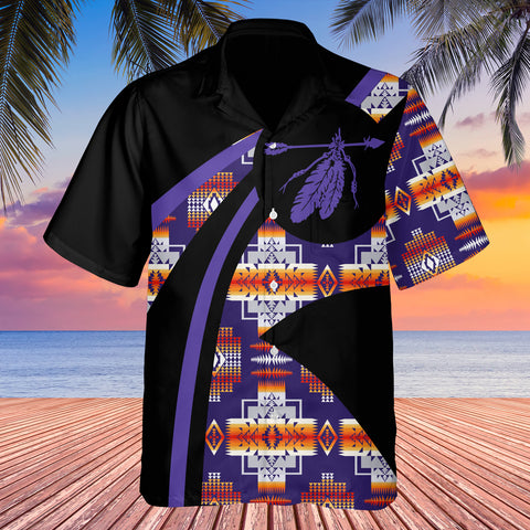 GB-HW0011186 Tribe Design Native American Hawaiian Shirt 3D