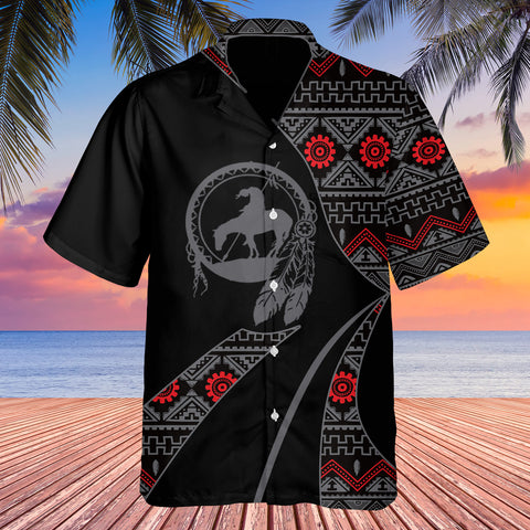 GB-HW0011197 Tribe Design Native American Hawaiian Shirt 3D