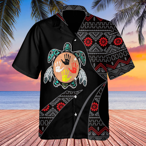 GB-HW0011198 Tribe Design Native American Hawaiian Shirt 3D