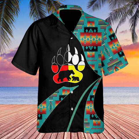 GB-HW0011207 Tribe Design Native American Hawaiian Shirt 3D